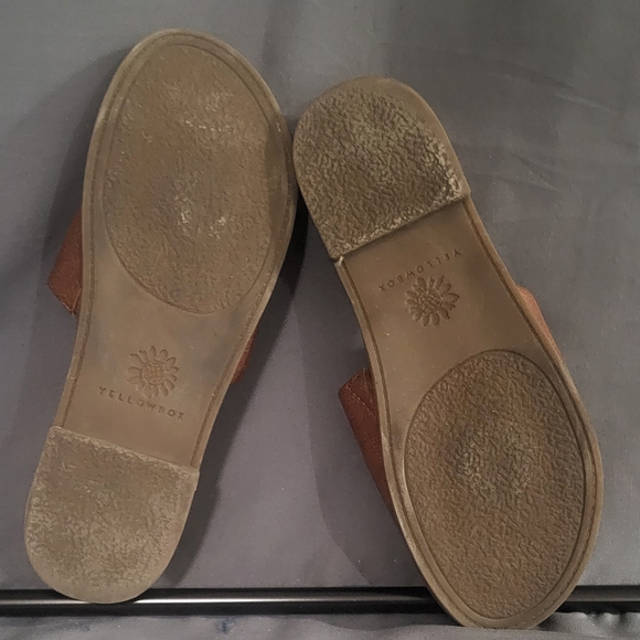 Yellow Box Brown Slide Sandals - Picture 6 of 6